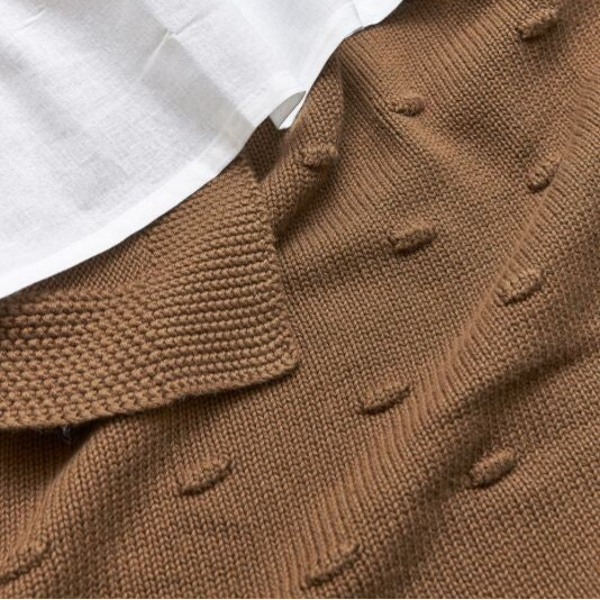 Ledikant deken Knots - Chocolate 100 x 150 cm