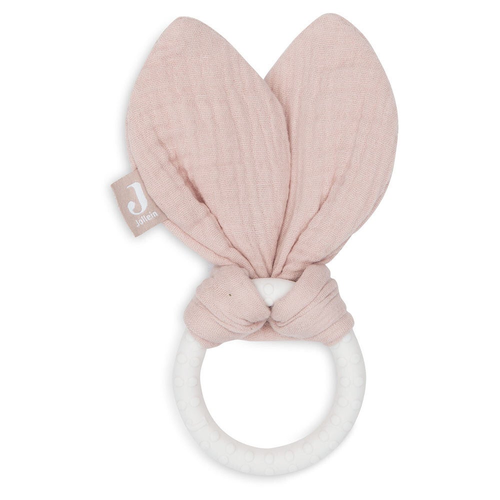 Jollein bijtring siliconen - Bunny Ears Wild Rose