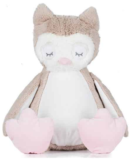 Cadeau knuffel uil 40 cm - eventueel met naam geborduurd