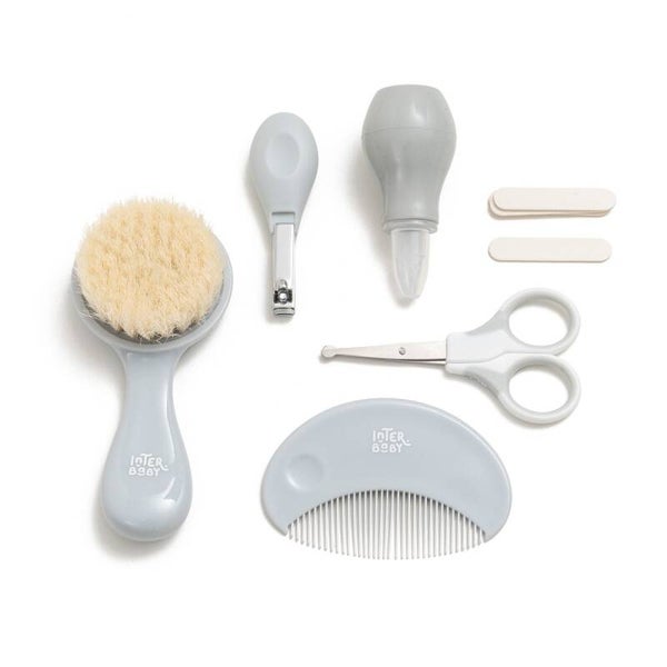 Baby verzorging set grijs