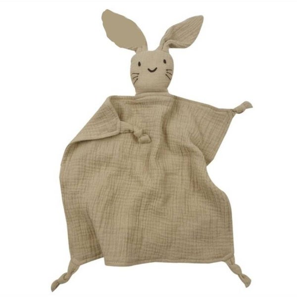 Hydrofiel knuffeldoekje konijn taupe