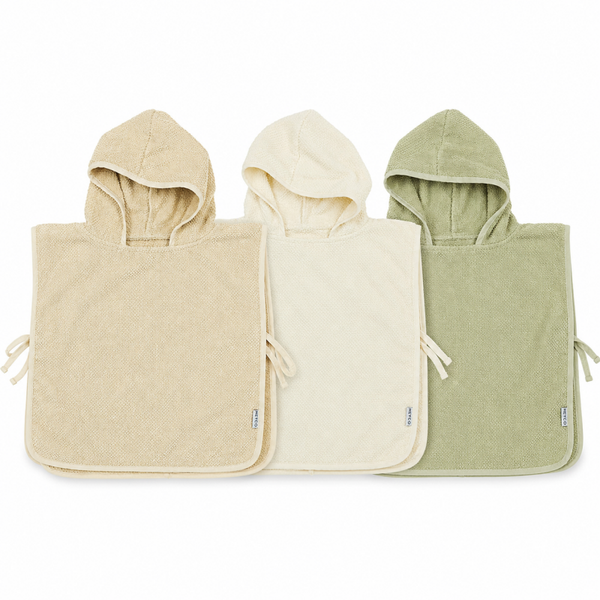 Meyco Popcorn Badponcho met naam - Meerdere kleuren