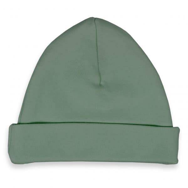 Newborn baby mutsje stone green
