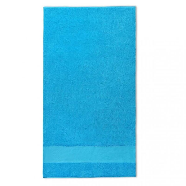 Handdoek turquoise 50 x 100 cm - met naam geborduurd