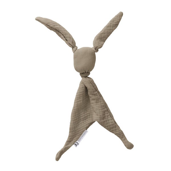 Cottonbaby soft knuffeldoekje konijn taupe
