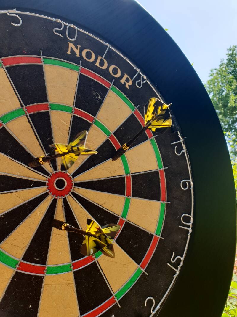 Dartbord Snooker en Dart feestje Blije Bij themakisten 