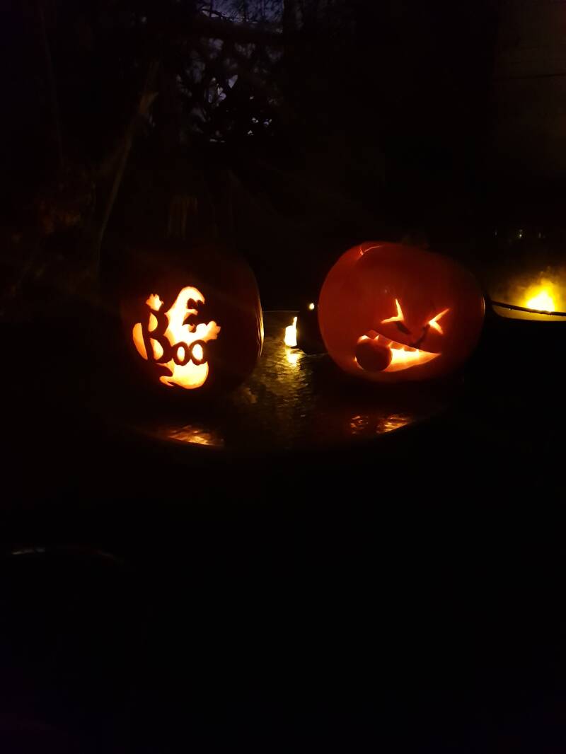 Pompoen snijden en versieren Griezelfeestje Blije bij themakisten 