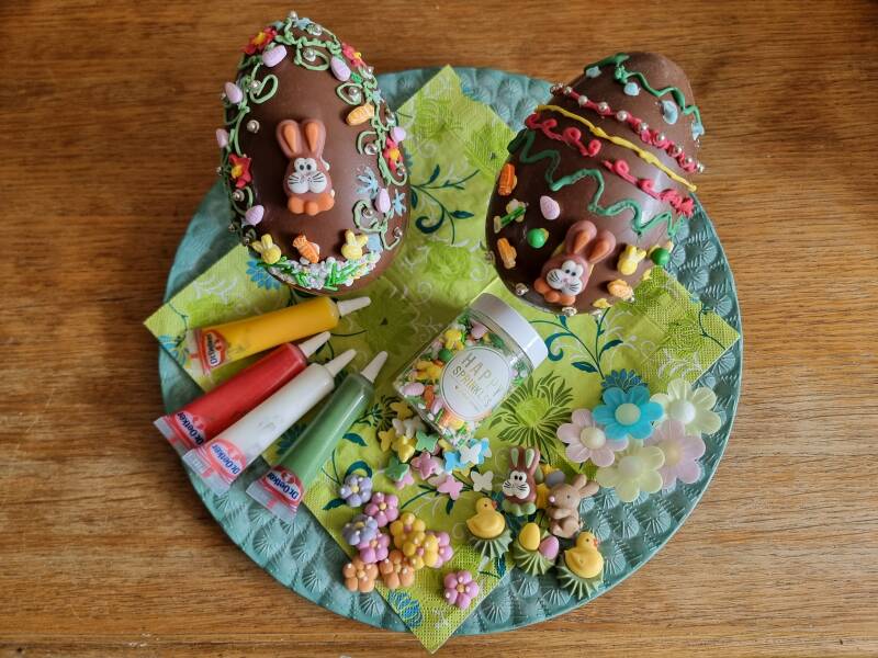 Mini kist Paas Chocolade eieren versieren Blije Bij themakisten 