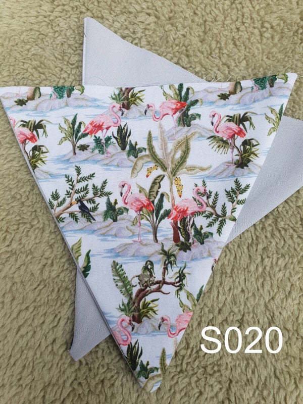 Stoffen vlag Flamingo