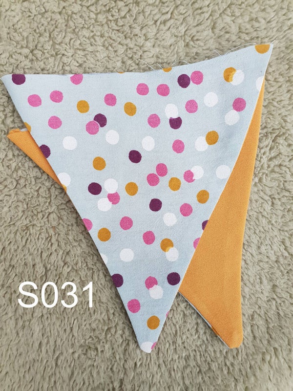 Stoffen vlag Stippen Oker