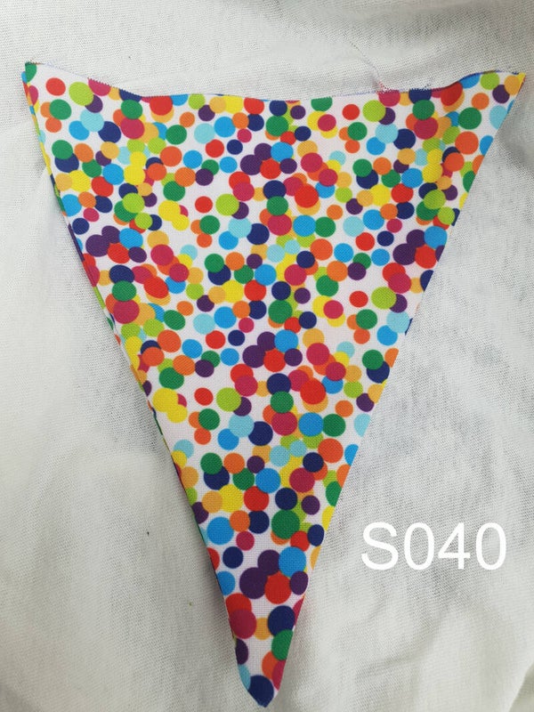 Stoffen vlag S040 Confetti