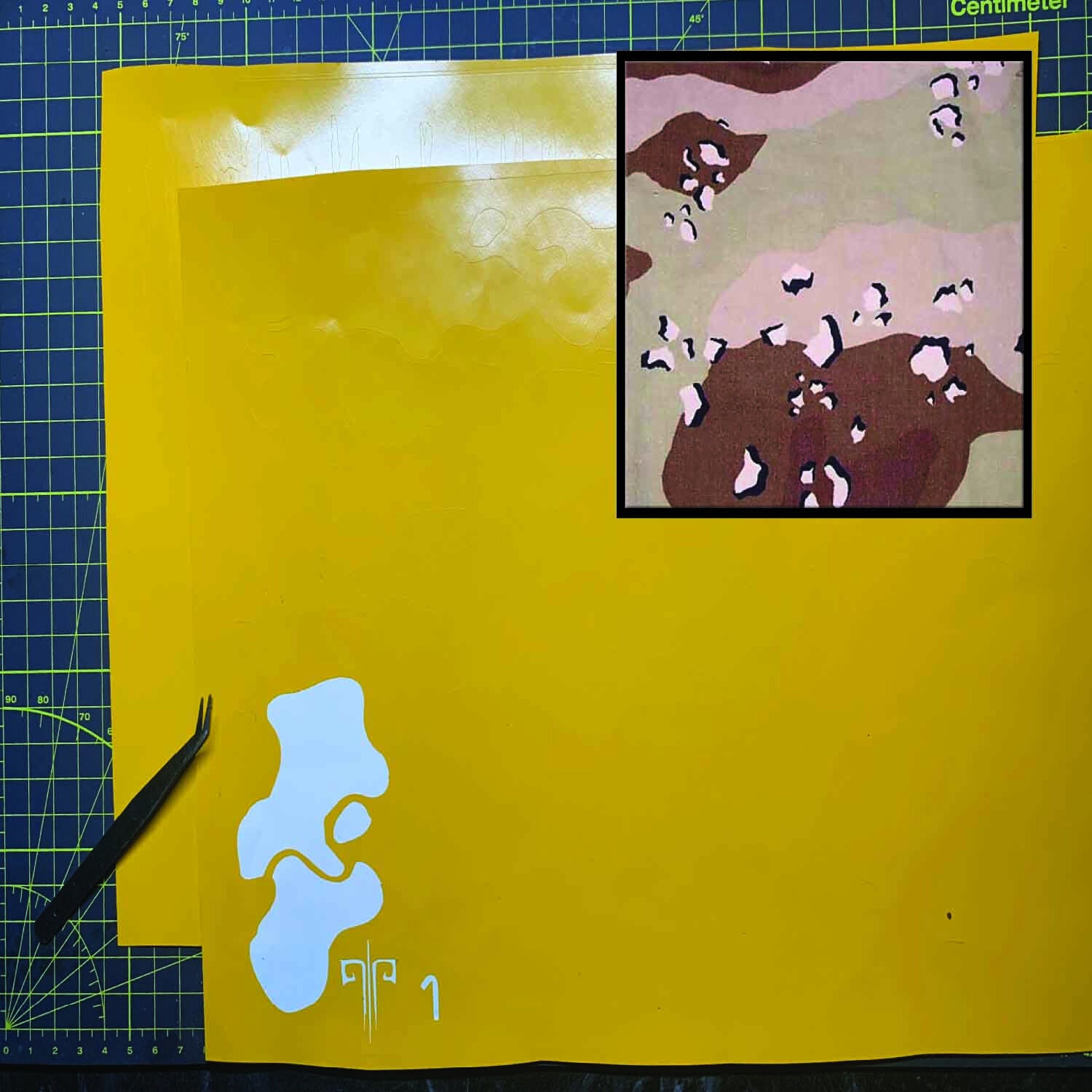 DBDU 6 Color Camouflage Stencil Packs