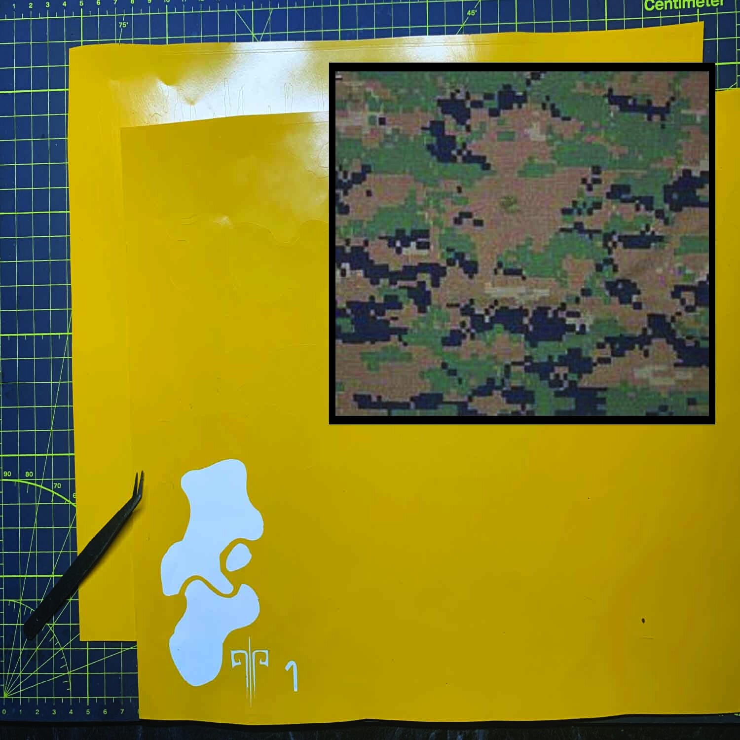 Digital Camouflage Stencil Packs