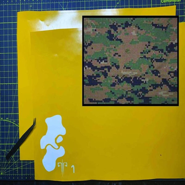 Digital Camouflage Stencil Packs