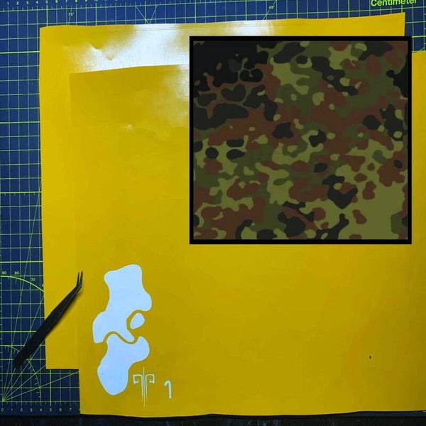 German Flecktarn Camouflage Stencil Packs