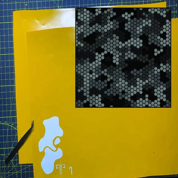 Hexagon Camouflage Stencil Packs