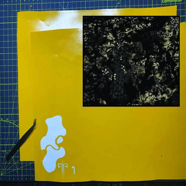 Kryptek Obskura-Style Camouflage Stencil Packs