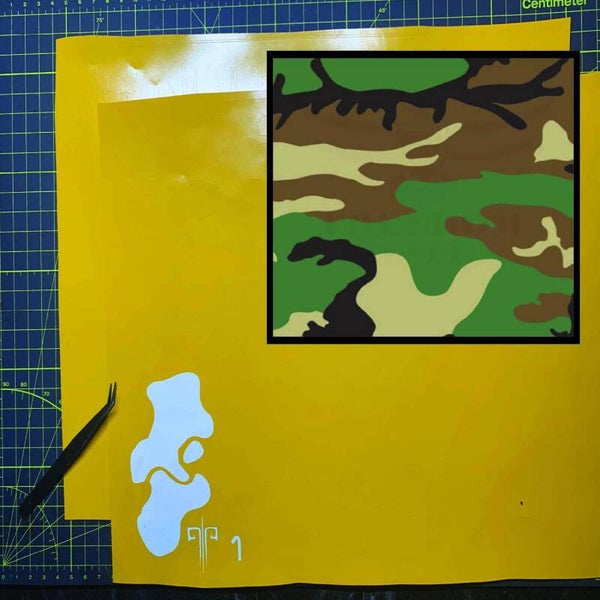 M-81 Woodland Camouflage Stencil Packs