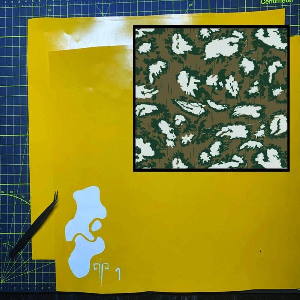 Red Dawn Camouflage Stencil Packs