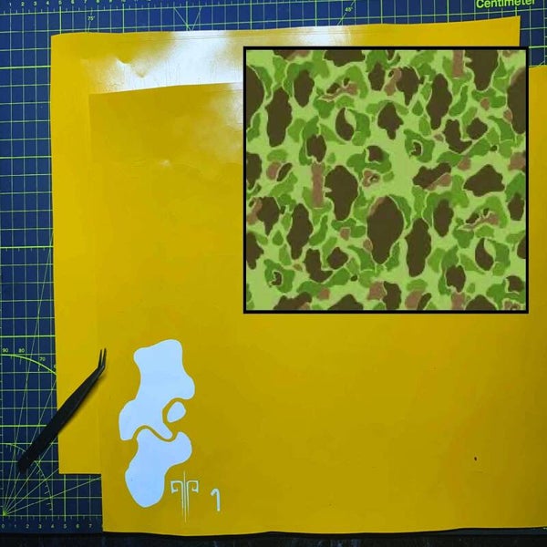 WW2 Frogskin Camouflage Stencil Packs
