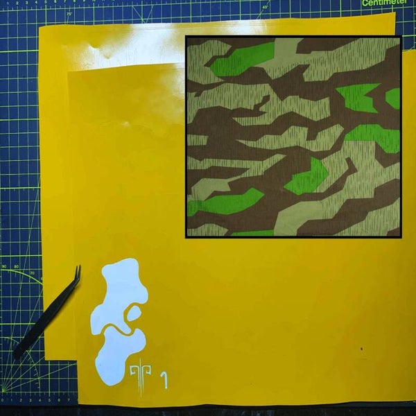 WW2 German Splinter Camouflage Stencil Packs