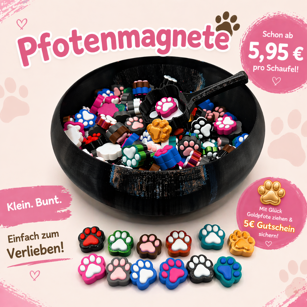 Pfotenmagnete im Pfotenmix | Überraschung oder Wunsch-Set (10er / 15er)