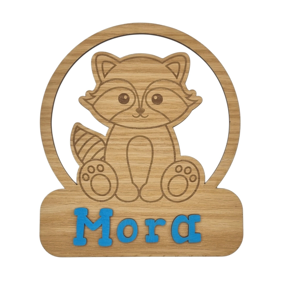 Kinder Schild Türschild Mittel  17x15 - Holz m. Name personalisiert