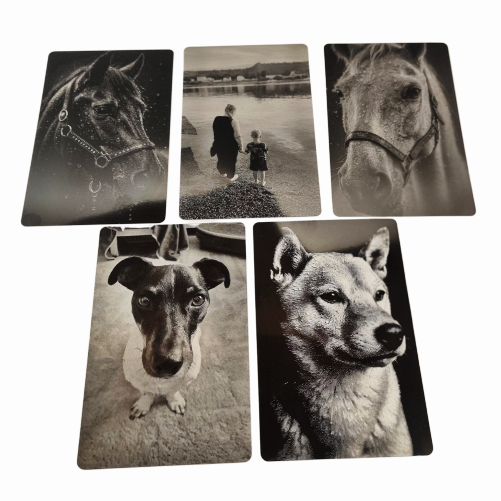 Aluminium Metall Karte mit Fotogravur – Dein Moment für die Ewigkeit