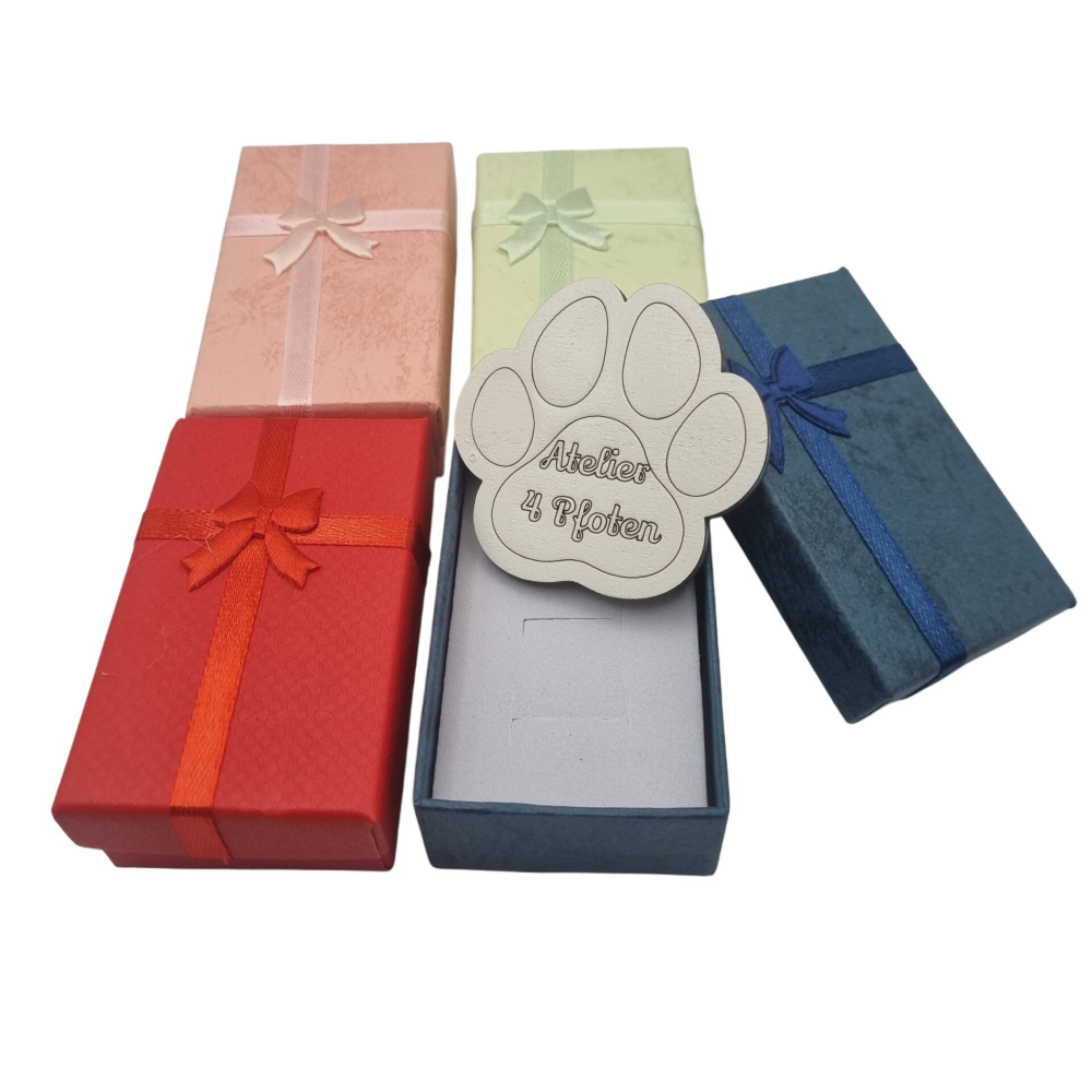 Geschenkschachtel Schleife versch. Farben