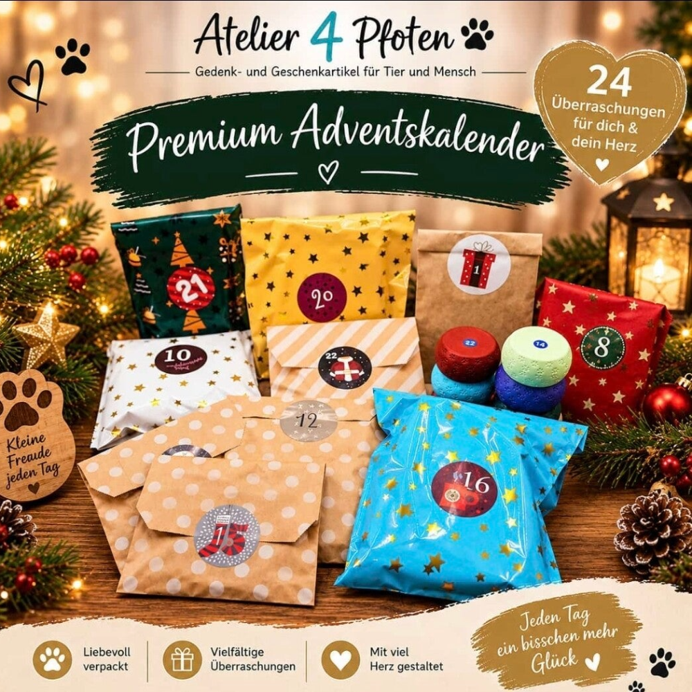 🎁 Adventskalender Premium – 24 Überraschungen voller Pfotenliebe