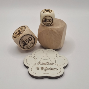 Holzwürfel personalisiert