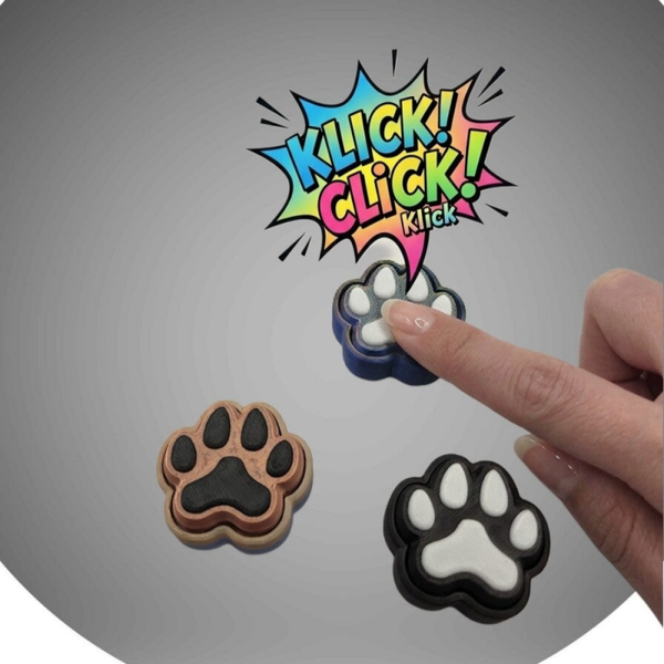Pfoten Fidget Klicker – Anti-Stress & Trainingshilfe in niedlicher Pfotenform