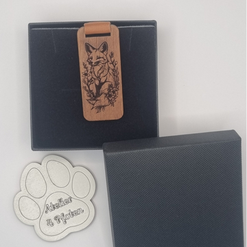 Schlüsselanhänger Mystery Holz Rose