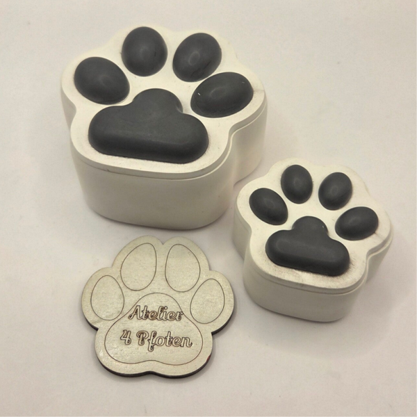 Dose Behälter Pfote Keramik 2 Größen