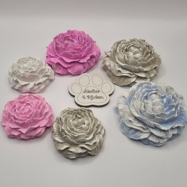 Pfingstrose Deko Duftspender Blume Keramik Handmade