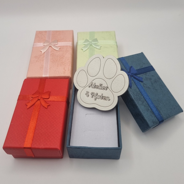 Geschenkschachtel Schleife versch. Farben