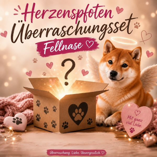 Herzenspfoten Überraschungsset Fellnase – personalisiertes Geschenkset für Tierliebhaber