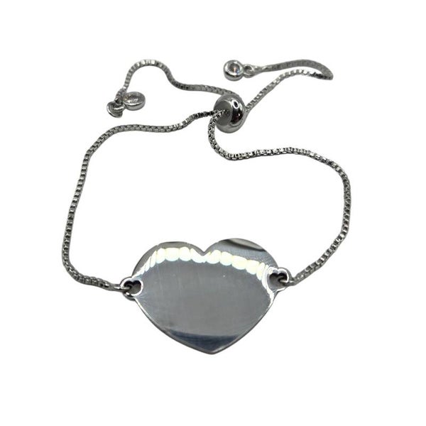 Armband mit personalisiertem Herzanhänger verstellbar