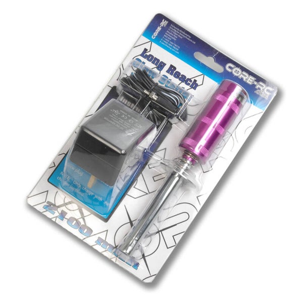 CORE RC-LONG GLOW START; PURPLE ALLOY + METER + CHARGER