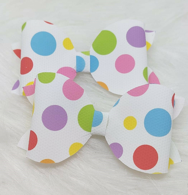 Dotty canvas bow