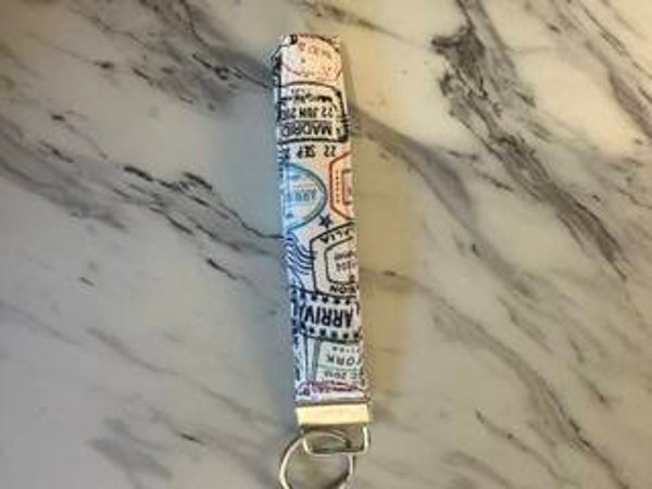 Travel Stamp Key Chain