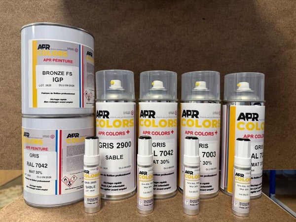 Teintes RAL 2000 à 2013 BRILLANT ou MAT 30%