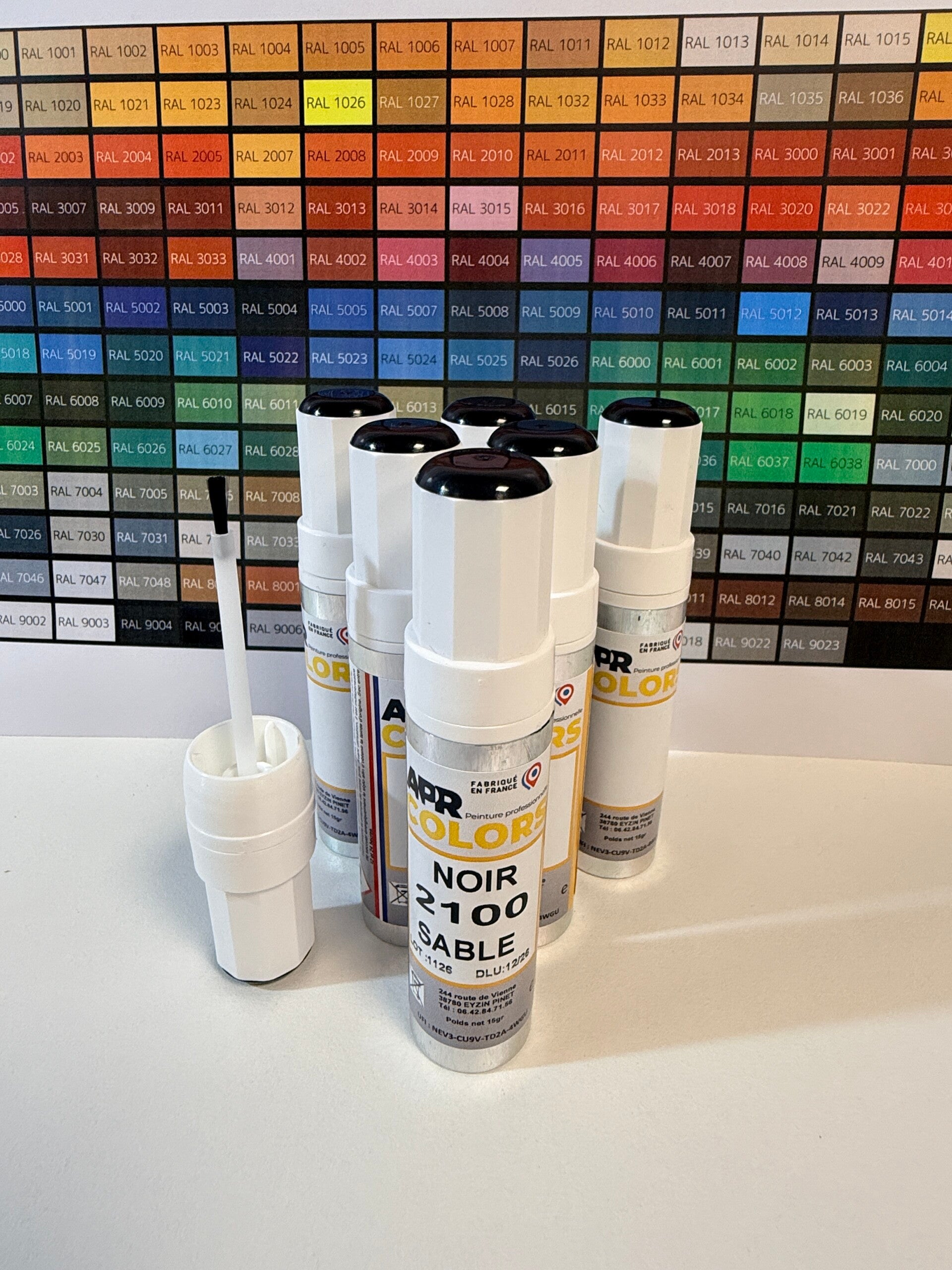Stylo Retouche peinture Teinte AKZO FUTURA SABLE 15 gr
