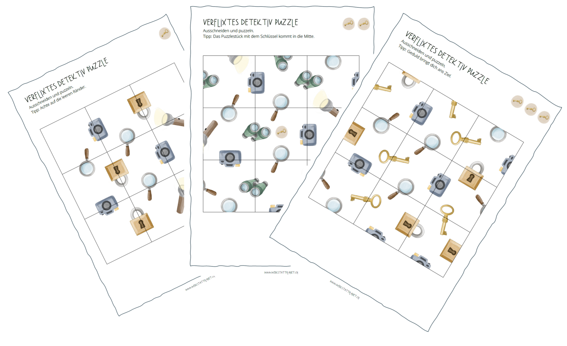 Digitaler Download Verflixtes Detektiv Puzzle