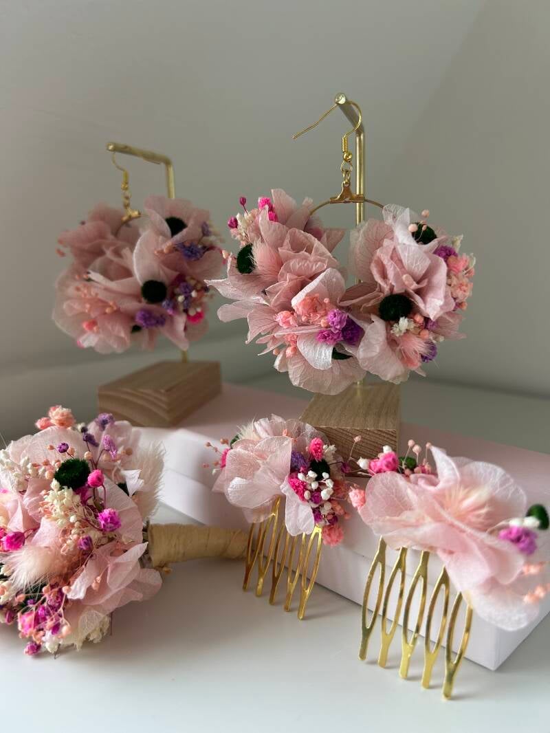 ensemble mariée coiffure et bijoux