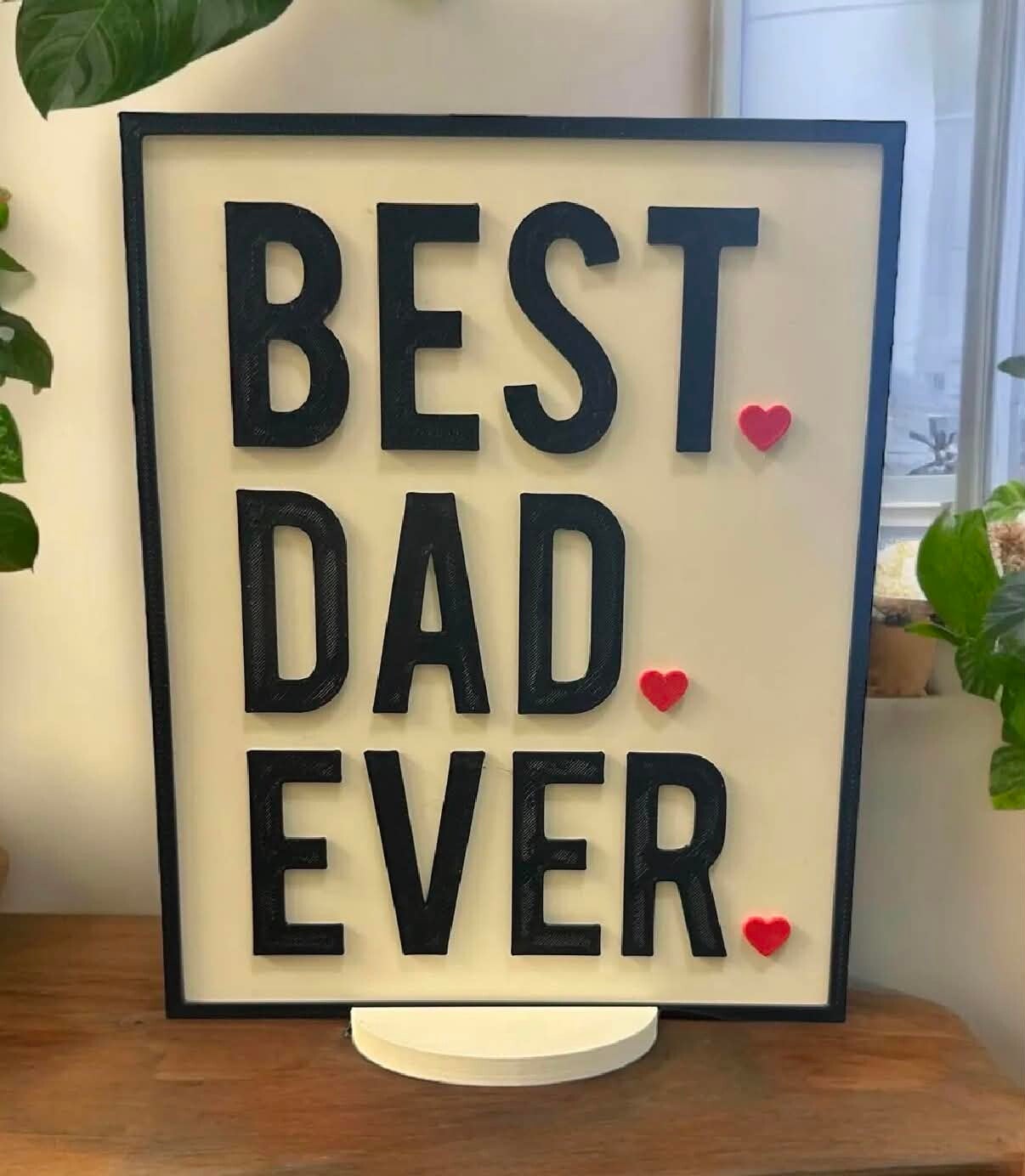 best dad ever plaat