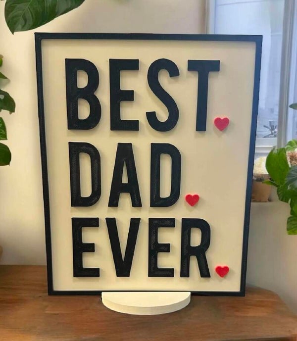 best dad ever plaat