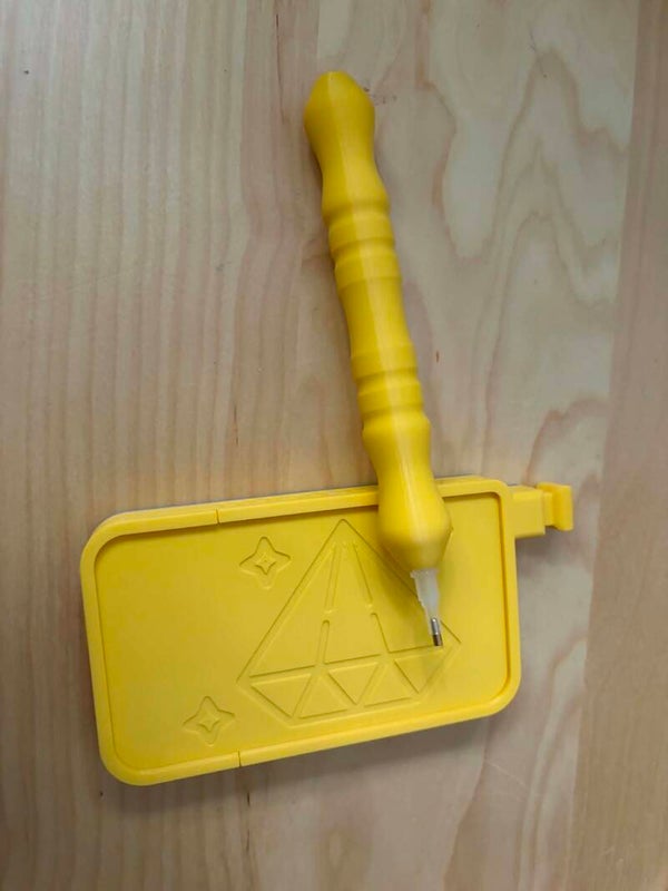 diamond painting set yellow & silver