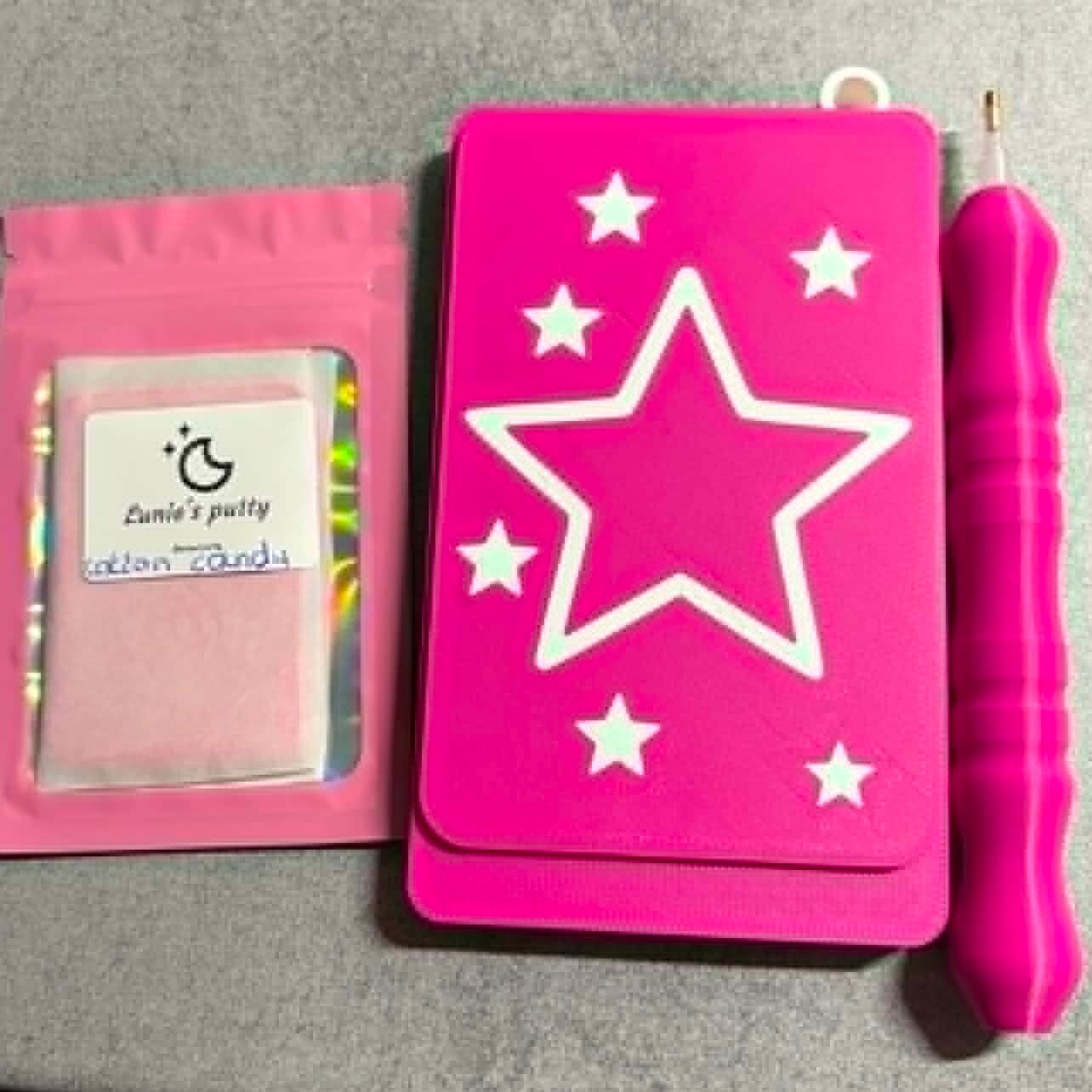 diamond painting set pink & white