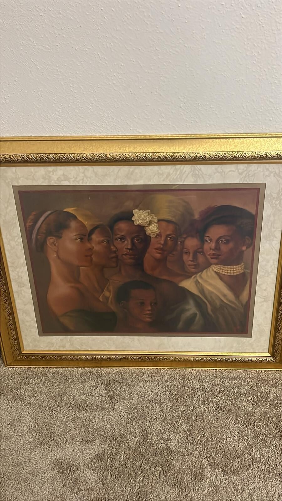 Vintage Style Multi-Figure Portrait Painting